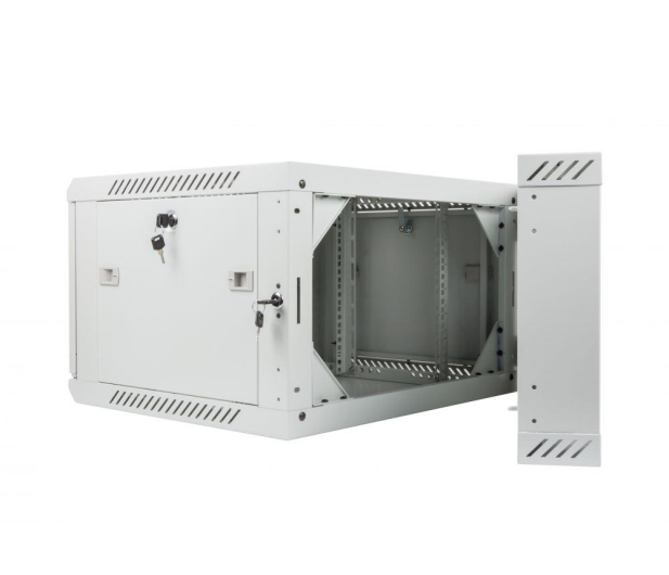 Lanberg Wisząca 19" 6U 600x600mm dwusekcyjna (szara) - 455654 - zdjęcie 7